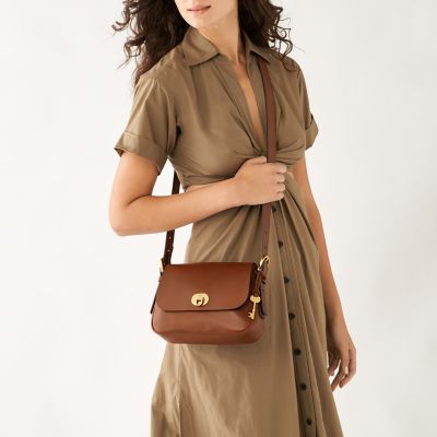 Harper small 2025 leather satchel