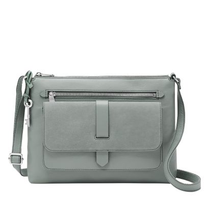 Fossil grey crossbody discount bag