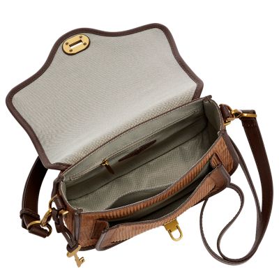 Heritage Leather Top Handle Crossbody Bag - ZB1816249 - Fossil