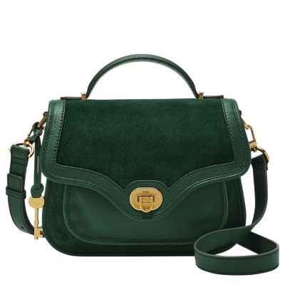 Crossbody Phone Wallet Purse Bag with Removable Strap in Forest Green