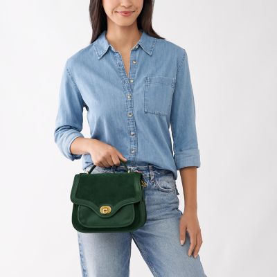 Fossil teal crossbody hot sale