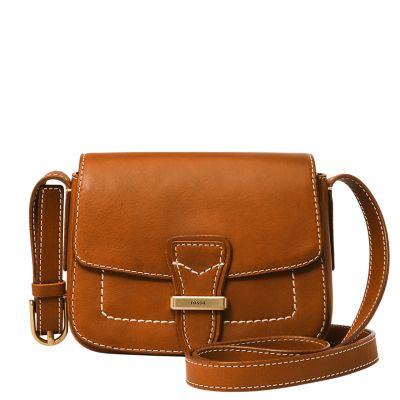 Tremont Leather Small Flap Crossbody Bag - ZB1825222 - Fossil