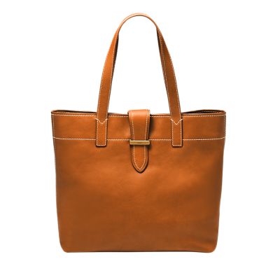 Women Tote Bag With Zipper Pocket Shoulder Strap Leather 