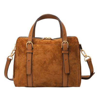 Fossil cheap leather satchel