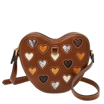 

Fossil Femmes Sac porté croisé cœur