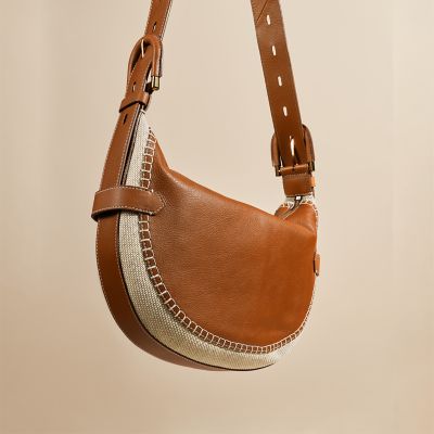 Fossil Harwell Leather Hobo Bag