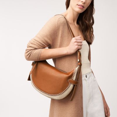 Fossil Harwell Leather Hobo Bag