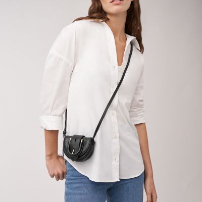 Harwell Leather Micro Flap Crossbody Bag
