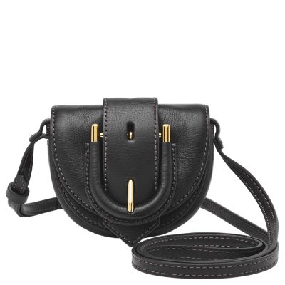 CLOE NEW - Women's handmade genuine leather crossbody bag with flap closure  and shoulder strap