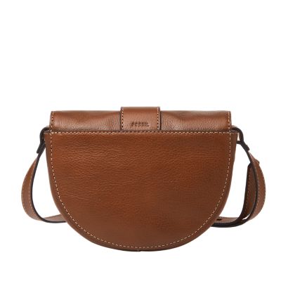 Fossil Harwell Small Flap Crossbody Bag - Brown