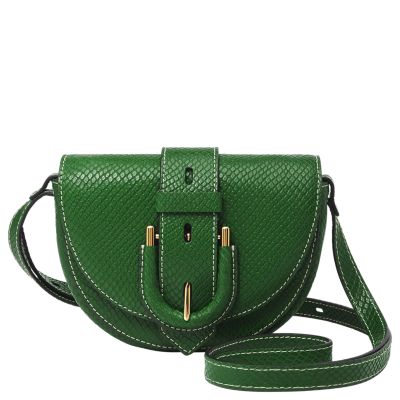 Fossil Carson Flap Crossbody Bag in Black