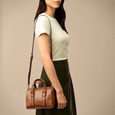 Leather mini sale satchel