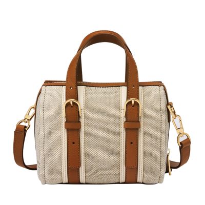 Fossil Carlie Leather Satchel Bag