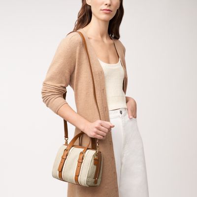 Fossil Sydney Litehide Leather Mini Satchel in Brown