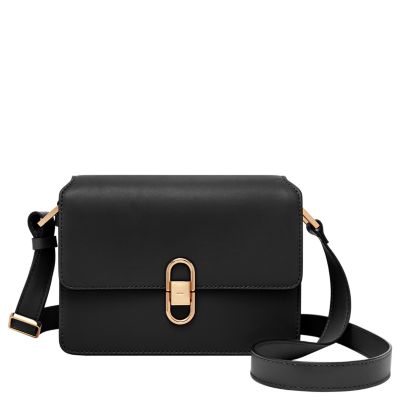 Small Black Leather Crossbody Handbags