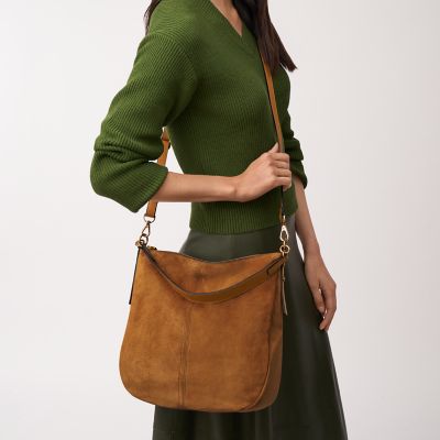 Saddle Val 4 Pocket Hobo Bag with Removable Crossbody