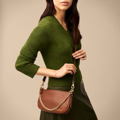 Fossil leather crossbody bag online