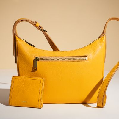 Fossil mustard yellow discount handbag