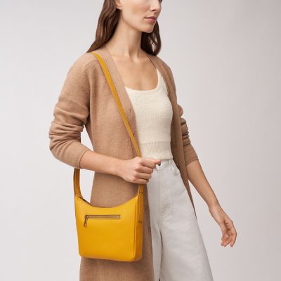 Yellow discount fossil purse