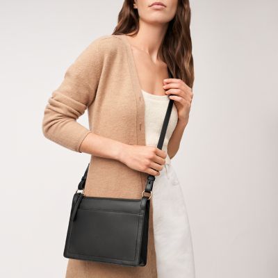 Brown and hotsell black crossbody bag