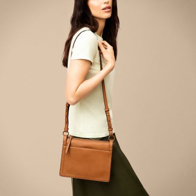 Leather crossbody satchel on sale