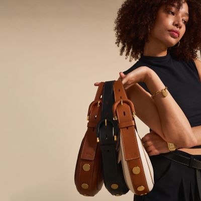 Harwell Leather Crescent Bag