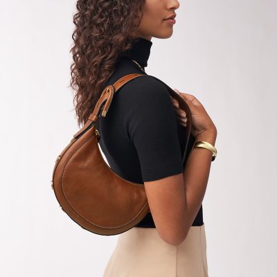 Harwell Leather Crescent Bag