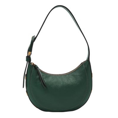 Green for Harwell Leather Crescent Bag