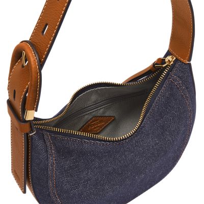 Fossil hot sale denim bag