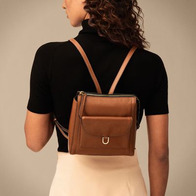 Sac a clearance dos cuir fossil