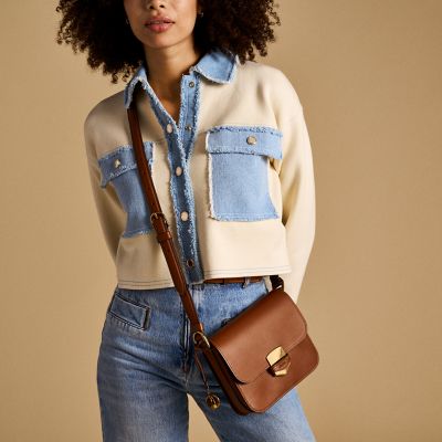 Leather crossbody bag