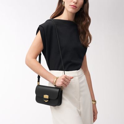 Lennox Leather Small Flap Crossbody Bag