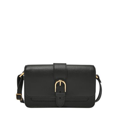 Zoey Leather Small Flap Crossbody Bag