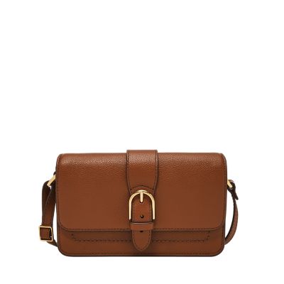 Zoey Leather Small Flap Crossbody Bag