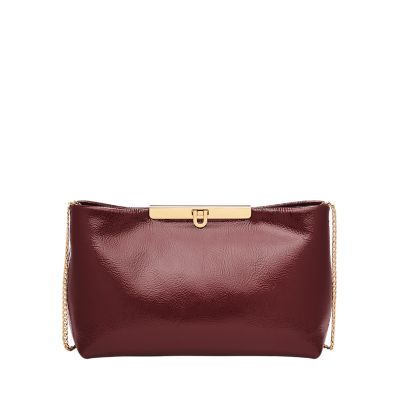 Leather crossbody bag Fossil Purple in Leather - 26138143