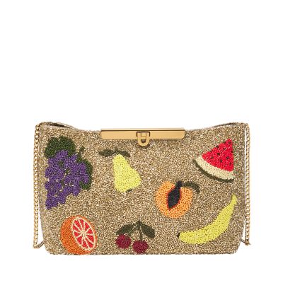 Fossil clutch hot sale bag