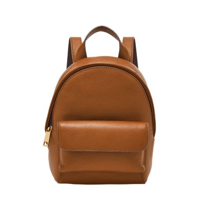 Pick Pocket Proof Backpack, Brown Leather Mini Backpack for Women. -   New Zealand
