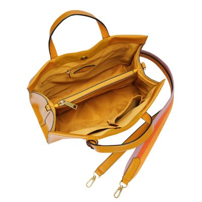 yellow fossil purse