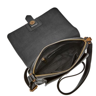 fossil kinley small crossbody black