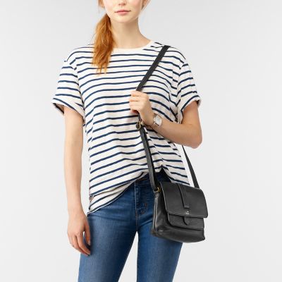 fossil kinley small crossbody black