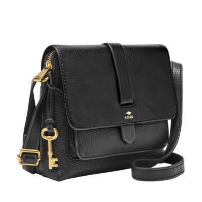 fossil kinley small crossbody black