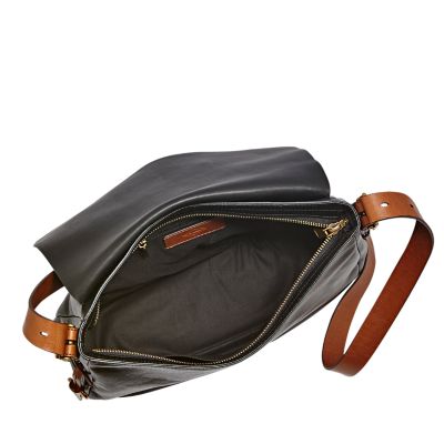 Harper Leather Large Flap Crossbody Bag