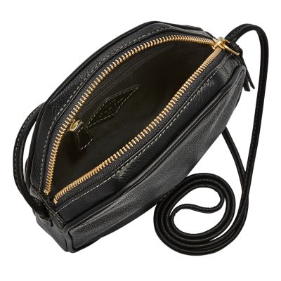 Jules Octagon Leather Crossbody - Fossil