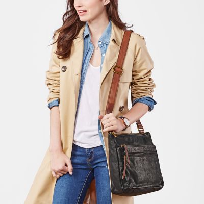 Fossil corey leather online crossbody bag