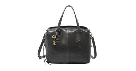 fossil emma satchel black