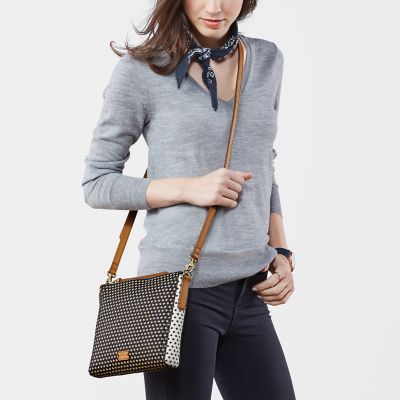 Sac porté croisé PM horizontal Emma en PVC