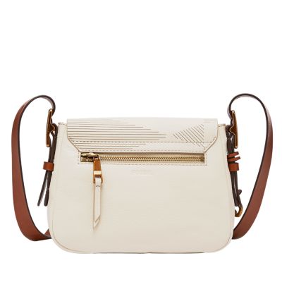 Harper Small Saddle Crossbody - Fossil