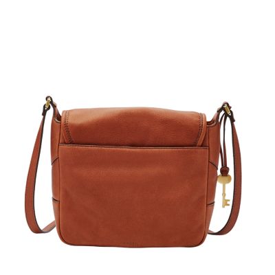 Lennox Small Saddle Bag Crossbody Fossil