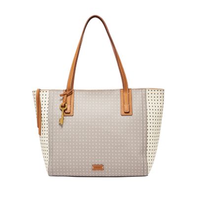 fossil emma tote tan