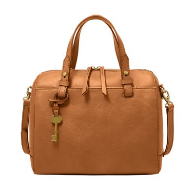 Fossil rachel satchel outlet tan